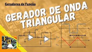 Gerador de Onda Triangular  Amplificador Operacional [upl. by Ettolrahs]