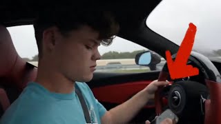 Jack Doherty CRASHES McLaren after using his Phone while driving Video [upl. by Elocin]