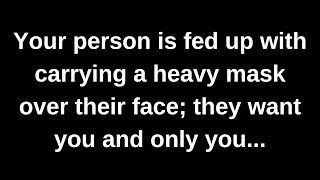 Your person is fed up with carrying a heavy mask over their face they want you and only you [upl. by Nauqe]