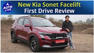 New KIA Sonet Facelift First Drive Review   Auto Live [upl. by Liatrice952]