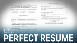 A résumé expert reveals what a perfect résumé looks like [upl. by Ojillek635]