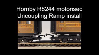 Hornby R8244 motorised Uncoupling Ramp installation [upl. by Ecirahs234]