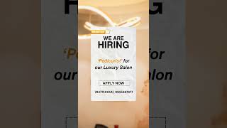 We are hiring a Pedicurist for our luxury Salon 💇‍♀️Apply Now📲 7837710014  9915387877 [upl. by Lanrev]