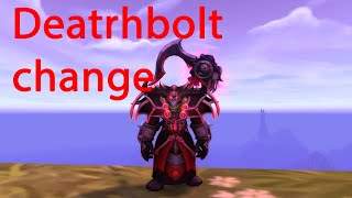 Deathbolt change  Affliction warlock pvp  Shadowlands 92 [upl. by Sirref560]