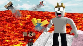 THE FLOOR IS LAVA MEETS ROBLOX [upl. by Ayyn492]