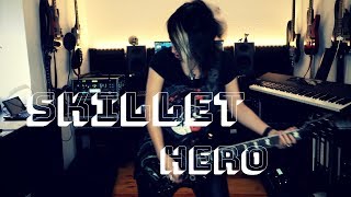 Skillet  Hero Live Guitar Cover 4K  MULTICAMERA [upl. by Oinigih339]