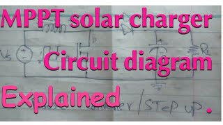 How to work mppt solar chargerexplained with circuit diagram [upl. by Most11]