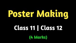 Poster Making tips and tricks for class 12 and class 11 english [upl. by Araeit753]