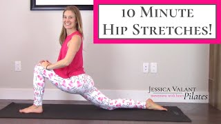 10 Minute Hip Stretches  Perfect for Tight Hip Flexors and Hamstrings [upl. by Renzo800]