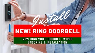 Ring Video Doorbell Wired  New Model for 2021 [upl. by Eiddal]