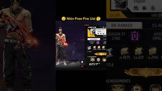 nitin free fire uid  nitin ff uid nitinfreefire [upl. by Ahtram]