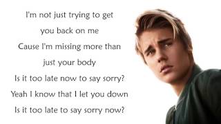 Justin Bieber  Sorry Lyrics [upl. by Ambrosi]