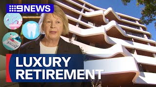 New luxury retirement village looking to lure fresh retirees  9 News Australia [upl. by Enicul]