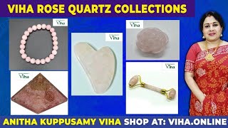 Divine amp authentic Viha rose Quartz stones  Viha Online Jewels  Anitha Kuppusamy Viha [upl. by Browne]