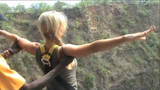 Bungee Jumping at Victoria Falls Pt 1 [upl. by Baelbeer]