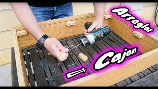 Como arreglar🔨 cajón desfondado carpinteria bricolaje [upl. by Nwahsirhc]