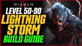 Lightning Storm Druid Midgame Guide Level 5090 No Tempest Roar  Diablo 4 Season 3 [upl. by Klockau]