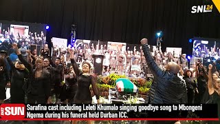 Sarafina cast Leleti Khumalo sing farewell to Dr Mbongeni Ngema [upl. by Natsud]