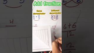 Adding fraction with same and different denominator cover love maths hanuman trending yt [upl. by Nawuj]