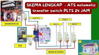 SKEMA LENGKAP  ATS automatic transfer switch PLTS 24 JAM [upl. by Ovatsug]