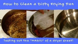 How to Clean a Dirty Frying Pan [upl. by Hajar]