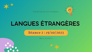 Langues étrangères S1 séance 2 correction des tests [upl. by Goldsmith]