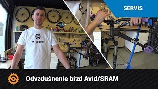 Odvzdušnenie bŕzd AvidSRAM  SERVIS  MTBIKERSK [upl. by Rossi]