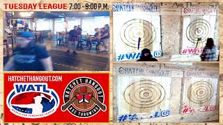 Hatchet Hangout  Axe Throwing St Pete WATL SEASON 4 HATCHET LEAGUE WEEK 6 [upl. by Sollows568]