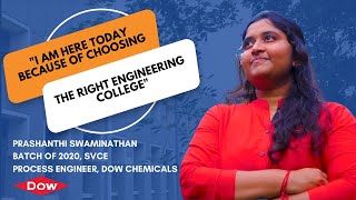 SVCE Chennai alumnus shares why she chose the college [upl. by Alemat]