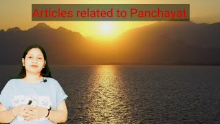 Panchayati raj in India  Articles related to panchayats upsc [upl. by Nahtanaoj]