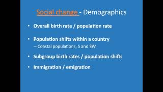 Sociology Ch 3 Part 7  Sources of Social Changemp4 [upl. by Elder]