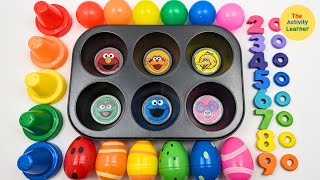 Sesame Street Characters Activity  Learn Colors Numbers amp Letters  Educational Toddler Videos [upl. by Athalla]