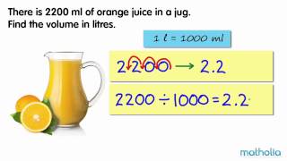 Converting Millilitres to Litres [upl. by Nuahsal]