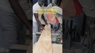 This is how you can calibrate your miter sawor mitre saw Wesdoesit tools woodworker tips [upl. by Valaria]