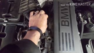 BMW 760 v12 twin turbo coils and spark plugs replace [upl. by Yelnoc]