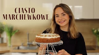 Ciasto marchewkowe z kremem  Przepis na najlepsze ciasto marchewkowe  Carrot cake  Wypieki Pauli [upl. by Lussier]