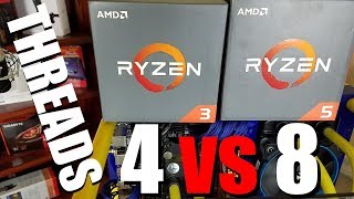 AMD Ryzen 5 1500X vs Ryzen 3 1300X in Gaming [upl. by Ynnaffit334]