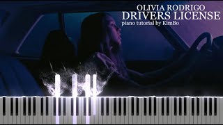 Olivia Rodrigo  drivers license Piano Tutorial  Sheets [upl. by Ormiston637]