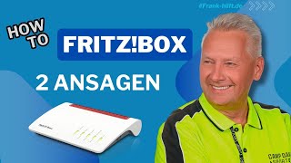 Fritz Box mit 2 eigenen Ansagen einrichten Neu 2024 [upl. by Maite143]