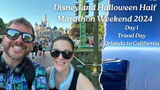 Disneyland Trip  Day 1  Florida to California  Disneyland Halloween Half Marathon Weekend 2024 [upl. by Teryn]