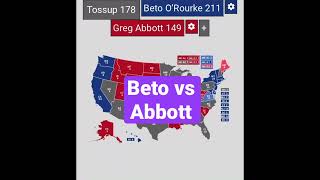 2024 Beto vs Greg Abbott  Prediction [upl. by Doelling]