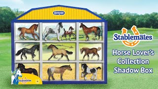 Stablemates Horse Lovers Collection Shadow Box  Breyer Model Horses [upl. by Nonnag838]