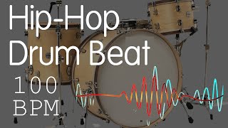 Hip Hop Drum Track  100 Bpm  High Quality [upl. by Ilenna]