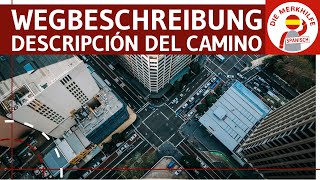 Wegbeschreibung auf Spanisch  Descripción del camino  Orte Vokabular amp Beschreibung eines Weges [upl. by Stilwell]