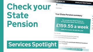 Check your state pension on GOVUK [upl. by Lilak60]