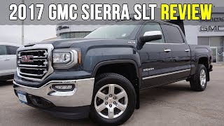 2017 GMC Sierra SLT Crew Cab  Dark Slate Metallic InDepth Review [upl. by Drazze]