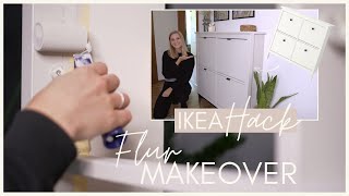 UPCYCLING FLUR MAKEOVER  IKEA HACK  HEMNES Schuhschrank  DIY [upl. by Rimma]