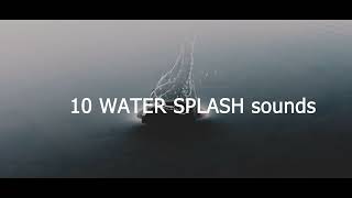 water splash sound effect no copyright [upl. by Adiari484]