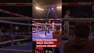 BRAD PAULS RING WALK AGAINST NATHAN HEANEY queensberrypromotions heaneypauls [upl. by Marcy]