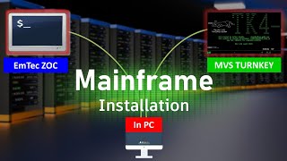 Mainframe Installation in Personal Desktop  Emtec Zoc Terminal  Hercules Mainframe  StudyStool [upl. by Eimam71]